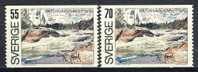 1970 Sweden  Complete  MNH Set Of  2  Stamps " Nature Year, Wild River " Europa Sympathy Issues - Unused Stamps