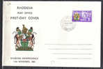 TR636 - RHODESIA , 8/12/955  BUSTA PRIMO GIORNO Fdc - Rhodesia (1964-1980)