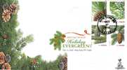 Holiday Evergreens First Day Cover, W/ DCP/bullseye Cancellations, From Toad Hall Covers! - 2001-2010