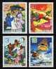 1983 Chinese Folk Tale Stamps- Lady White Snake Love Pagoda Umbrella Sword - Snakes