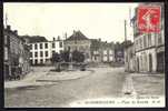 CPA  ANCIENNE- FRANCE- GONDRECOURT (55)- LA PLACE DU MARCHÉ EN GROS PLAN- MONUMENT AUX MORTS- VIEILLE AUTO- ATTELAGE - Gondrecourt Le Chateau