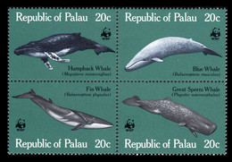 Palau 1983 MiNr. 20 - 23  Palau-Inseln  WWF  Whales 1bl MNH** 6,50 € - Wale