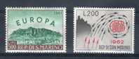 SAN MARINO 1961-1962 " EUROPA" MNH** - Neufs