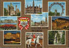 Austria- Postcard 1969 - Vienna-Collage Of Images; Stamps On Verso Pairs - 2/scans - Belvedere