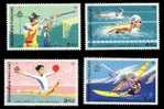1998 Thailand 13th Asian Games Stamps Shooting Gymnastics Swimming Windsurfing Sport - Shooting (Weapons)
