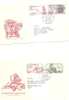 48253)n°2 Lettere F.d.c. Rep. Ceca Serie 1960 Propaganda Per Le Elezioni E Croce Rossa Con 2 Valori + Annullo N°1082-85 - FDC