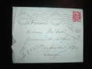 LETTRE POUR ETRANGER TYPE MARIANNE DE GANDON 15 F OBL. MECANIQUE 18-01-1950 PARIS 72 (75) + CACHET ROUGE - 1945-54 Marianne Of Gandon