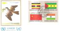 48301)lettera F.d.c. Nazioni Unite Serie Unicef Con 4 Valori + Annullo - Other & Unclassified