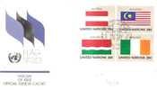 48307)lettera F.d.c. Nazioni Unite Serie Flag Series Con 4 Valori + Annullo - Other & Unclassified