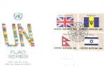 48311)lettera F.d.c. Nazioni Unite Serie Flag Series Con 4 Valori + Annullo - Autres & Non Classés