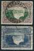 Süd-Rhodesien  1935  Viktoriafälle (mit "Postage&Revenue")   Mi-Nr.36/37  Gestempelt / Used - Southern Rhodesia (...-1964)