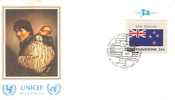 48322)lettera F.d.c. Nazioni Unite Serie Unicef Con Un Valore + Annullo - Altri & Non Classificati