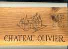 - VERITABLE DEVANT DE CAISSE CE VIN . CHATEAU OLIVIER ROUGE 1983 - Autres & Non Classés