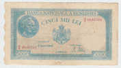 ROMANIA 5000 LEI 1944 P 56 - Roumanie