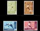 1968 Olympic Games Stamps Sport Javelin Weight Lifting Pole Vault High Hurdle - Springconcours