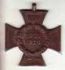 Croix De Fer Défense Civile Sans Ruban 1914 1918 - Duitsland