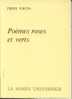 La Pensée Universelle  Pierre Jorcin  " Poèmes Roses Et Verts " ++++Comme Neuf++++ - French Authors