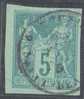 1877 Sage 5 Cent. Verde Usato Cat. Yvert Nr.31 - Sage