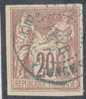 1878 Sage 42 Cent. Bistro Usato Cat. Yvert Nr.42 - Sage