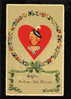 Valentines Day - GIRL - GRUSS AUS BAD WIESSEE Gemany Travel 1940 Pc - San Valentino