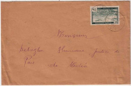 ALGERIE - 1949 -  Yvert N° PA3 Seul Sur LETTRE De AUMALE (ALGER) Pour MEDEA - Brieven En Documenten