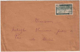 ALGERIE - 1949 -  Yvert N° PA3 Seul Sur LETTRE De AUMALE (ALGER) Pour MEDEA - Cartas & Documentos