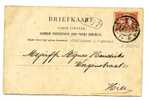 PAYS BAS / TIMBRE PERFORE K  SUR CARTE POSTALE DEN HAAG  1901 - Sonstige & Ohne Zuordnung