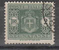 Italia   -   1945.  Segnatasse  2 £.   Filigrana Ruota.   Viaggiato - Postage Due