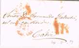 Carta Entera Pre Filatelica MADRID 1849. Porteo 1 Real - ...-1850 Prefilatelia