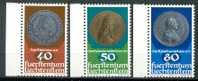 Liechtenstein 1978 Munzen Und Medaillen Monnaies Médailles Medal Coins 710-712 MNH XX - Monnaies