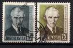 U-49  JUGOSLAVIA REGNO KINGDOM PERSONS  NIKOLA TESLA   USED - Gebraucht