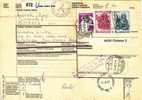 SVIZZERA  /  ITALIA  -  Pacchi Postali  -  04.02.1977 - FR. 10 + 3 + 5 + Lire 400 + 500 - Paquetes Postales