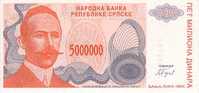 BOSNIE-HERZEGOVINE  5 000 000 Dinara  Emission De 1993   Pick 153a    ***** BILLET  NEUF ***** - Bosnie-Herzegovine