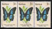 KENYA   Scott #  433  VF USED Strip Of 3 - Kenya (1963-...)