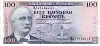 ISLANDE  100 Kronur   Emission De 1961   Pick 44a     ***** BILLET  NEUF ***** - Islandia