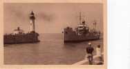 Cpa,bateau De Guerre,le Tréport,l´aviso"arras" En Visite Au Tréport En 1937,rare - Warships