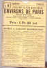 Cartes Taride N° 4 - Grande Carte Routière Environs De Paris / Section Nord-Ouest - ( Août 1912 ) . - Roadmaps