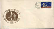 Romania -FDC 1971- Apollo 14,mission Symbol - Europe