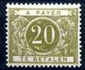 Taxe 6.V2**  Variété  Tâche Blanche Au Dessus Du 20   Coté Dans Balasse 1949 - Stamps