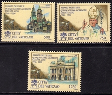 CITTÀ DEL VATICANO VATICAN VATIKAN 1996 ORDINAZIONE SACERDOTALE PAPA GIOVANNI PAOLO II POPE SERIE COMPLETA SET MNH - Neufs