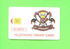 UGANDA  - Chip Phonecard/Coat Of Arms 50 Units  Issue Number 110,000 - Uganda