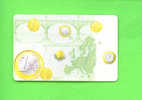 BULGARIA  - Chip Phonecard/Euro Coins - Bulgarie