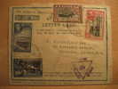 CEYLON INDIA Advance Post 1943 To London GB UK Unit Field Censor Militar Censored Censure Militaire Air Mail Letter Card - 1936-47 King George VI