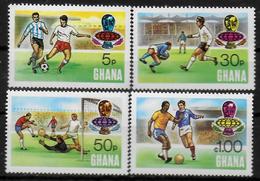 GHANA  N° 503/06  * * ( Dentele 15 ) Cup 1974   Football  Soccer Fussball - 1974 – Allemagne Fédérale