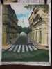 - FRANCE 33 . RUE DE SEZE A BORDEAUX . HUILE SUR TOILE SURREALISTE DESENCHASSEE  DE SYLVAIN GEORGES - Oelbilder