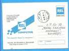 ROMANIA. REL Computer IT, PC  Postal Stationery Cover 1999 - Informática