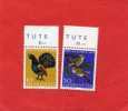 SUISSE 1968 2 TIMBRES OISEAU EN TRES BON ETAT - Unused Stamps