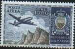 San Marino 1954 P. A. Aereo E Stemma Da 1000L. 1v  ** MNH Freschissimo E Bellissimo - Corréo Aéreo