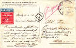 PAOLA - PALERMO - Card / Cartolina Pubblicitaria 13.4.1928 - "AMARO FELSINA RAMAZZOTTI " - Affrancatura Mancante - Publicity