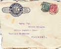 TORINO - PALERMO  - Cover / Lettera Pubbl. 20.1.1910 - " D. FILOGAMO Acc. Per  Autom.-Nav.-Aer. " Cent. 10 + 5 Leoni - Pubblicitari